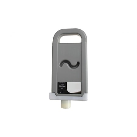 Cig WF Remanufactured Black Wide Format Ink Cartridge for Canon PFI-706 6681B001AA WCPFI706B